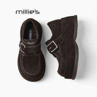 2025年秋季 妙丽厚底增高勃肯鞋 新款 时尚 MILLIE 加绒保暖棉鞋
