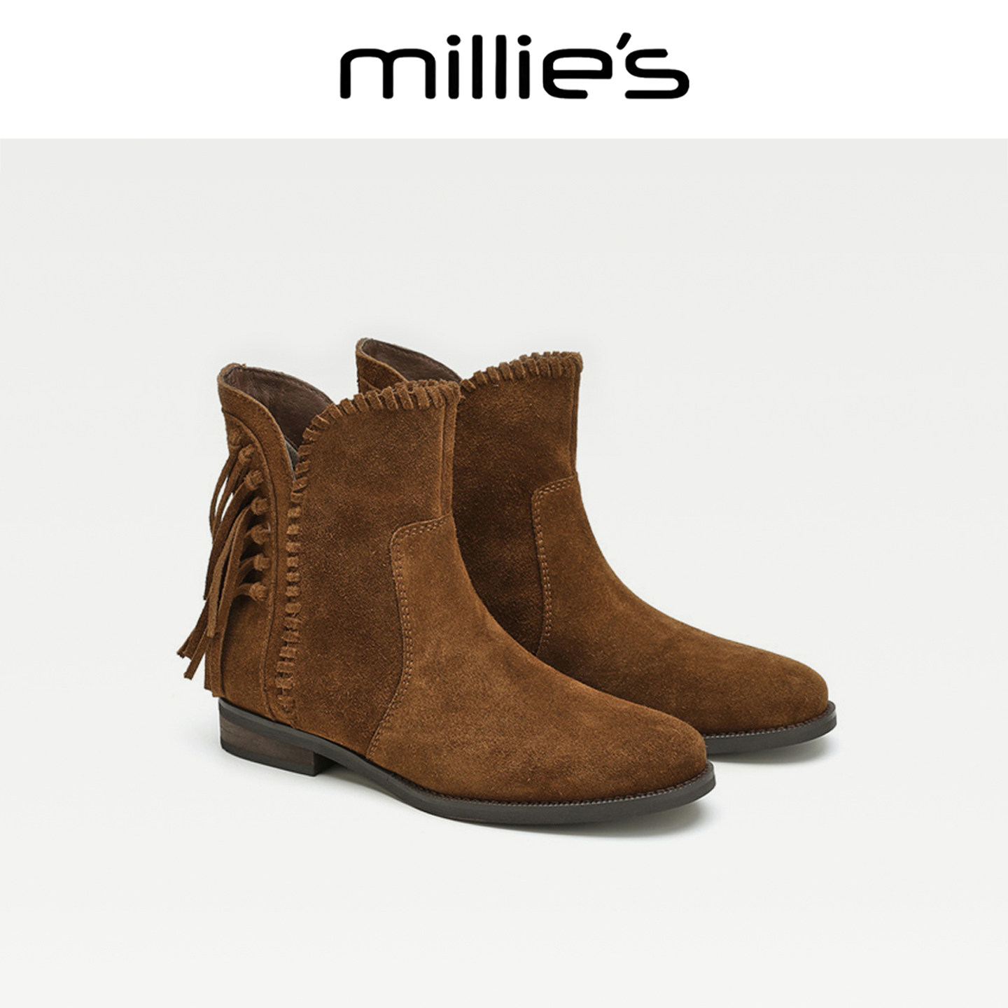 MILLIE'S/妙丽流苏西部靴
