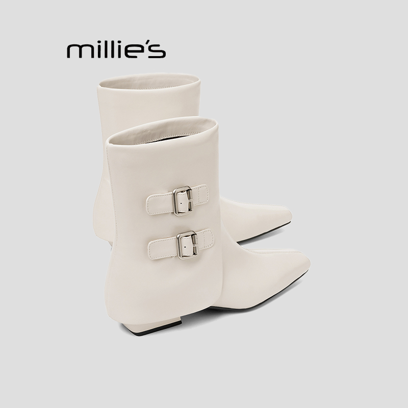 MILLIE'S/妙丽短靴冬加绒巨好看