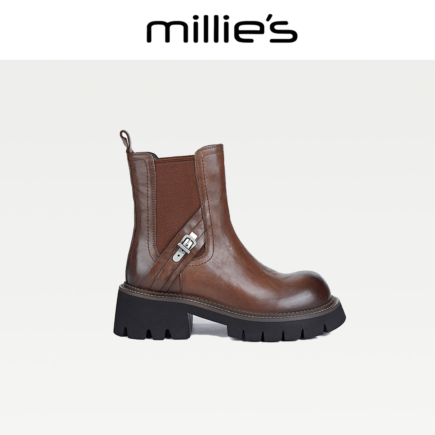 MILLIE'S/妙丽厚底高帮马丁靴