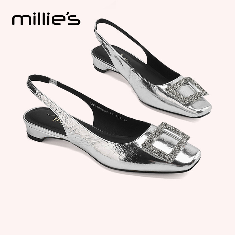 MILLIE'S/妙丽真皮凉鞋女