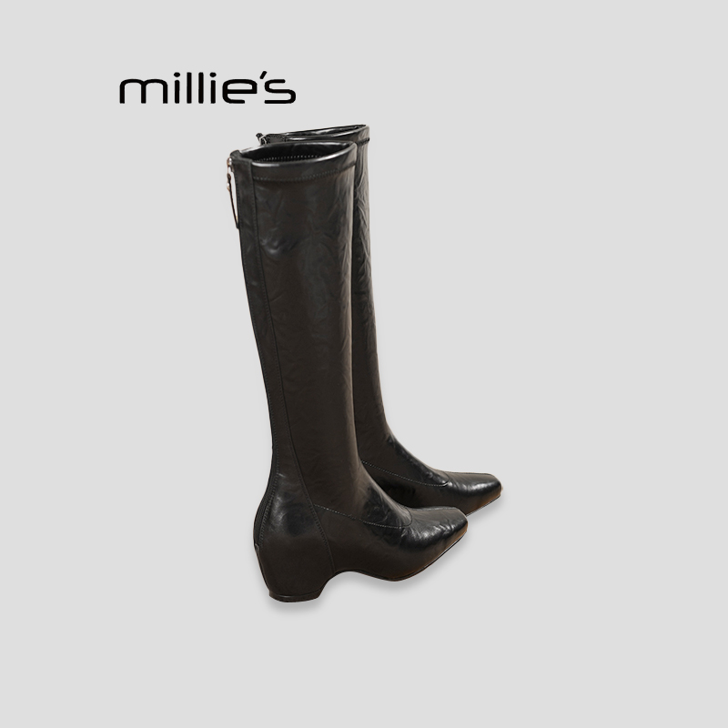 MILLIE'S/妙丽高跟鞋厚底长筒靴