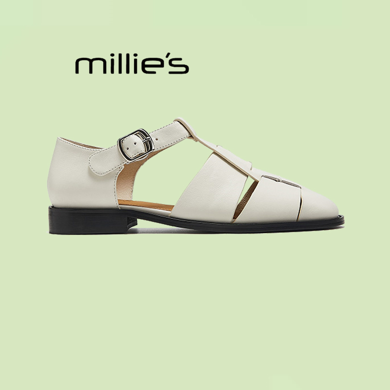 MILLIE'S/妙丽镂空透气女鞋凉鞋