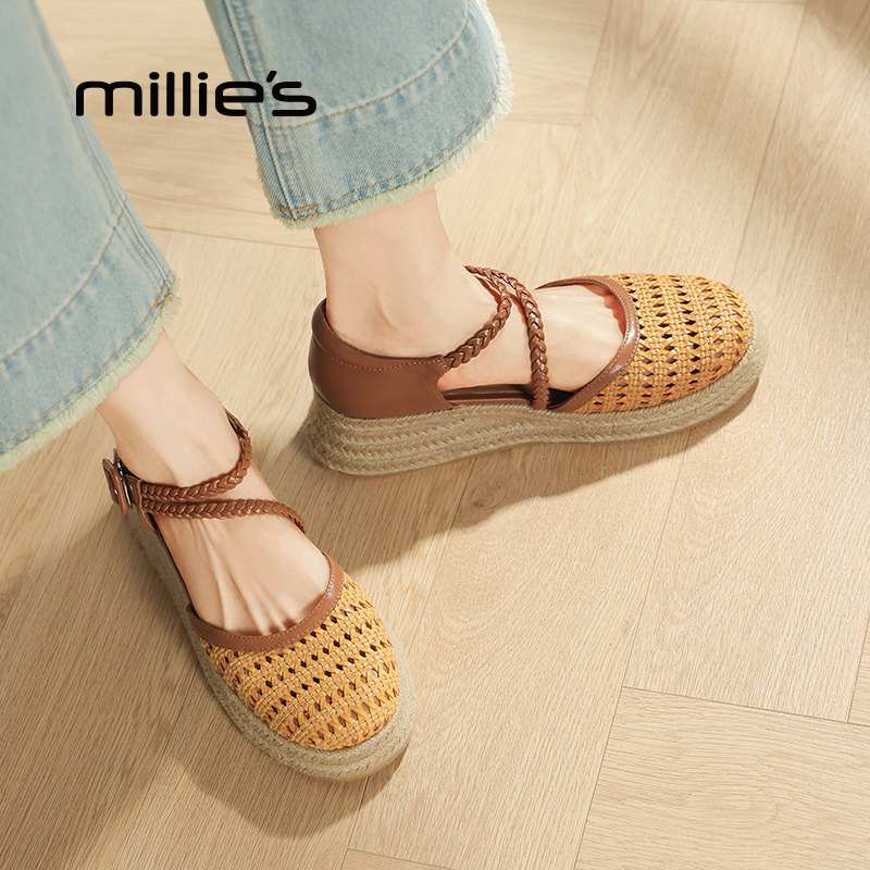 MILLIE'S/妙丽厚底凉鞋女