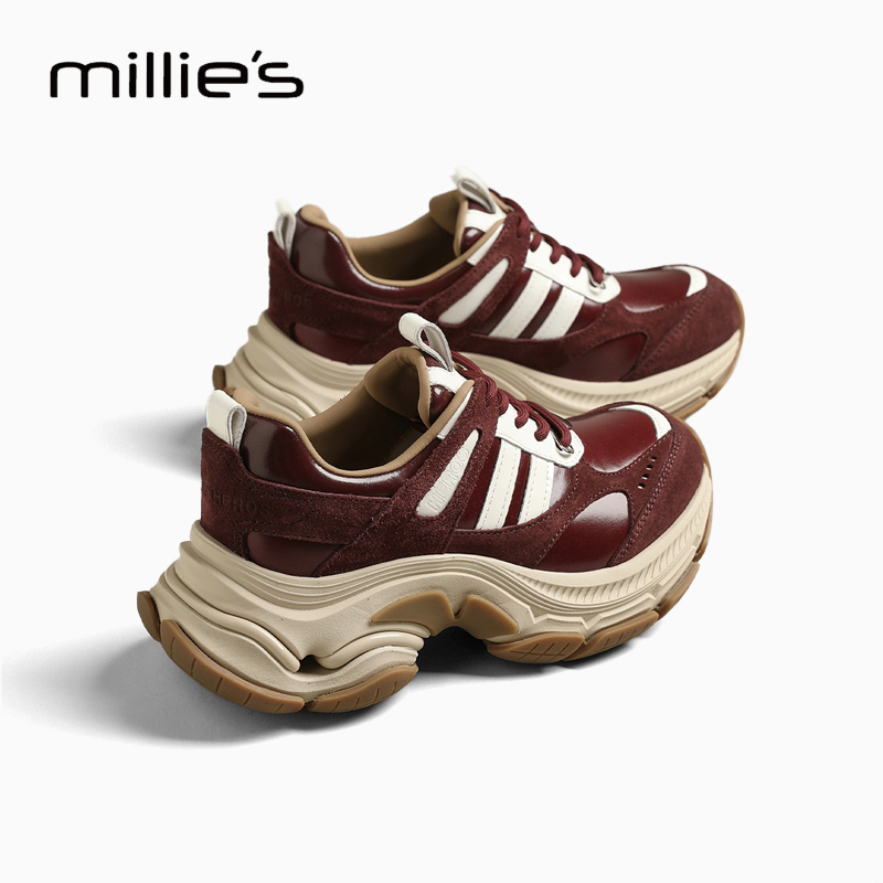 MILLIE'S/妙丽真皮德训鞋女