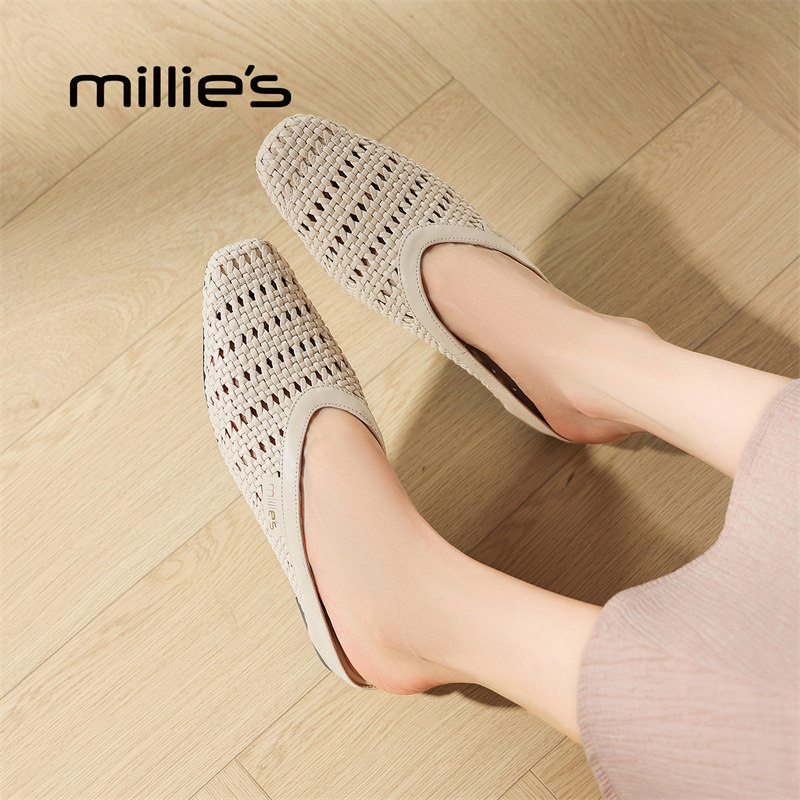 MILLIE'S/妙丽编织时尚凉鞋
