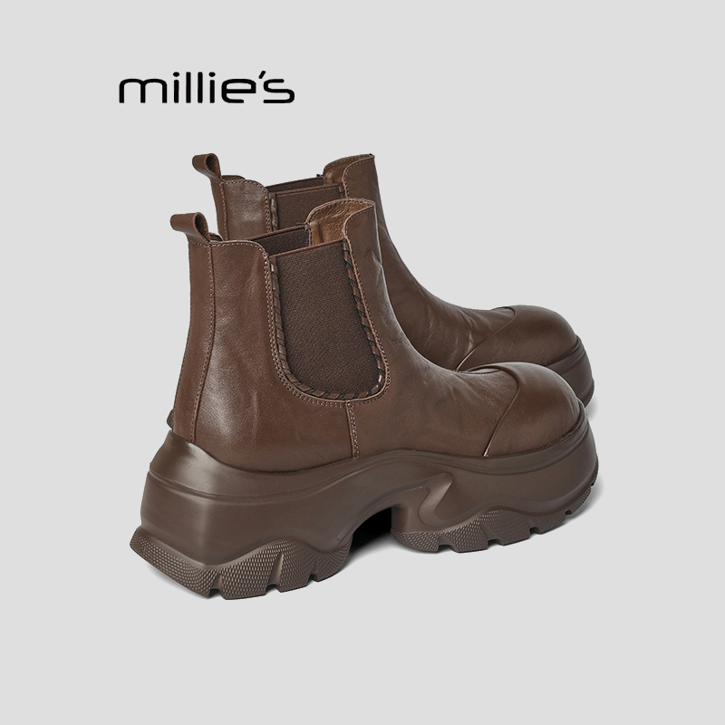 MILLIE'S妙丽厚底切尔西靴巨好看