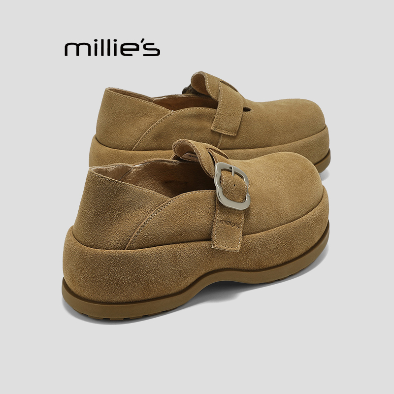MILLIE'S/妙丽厚底复古勃肯鞋