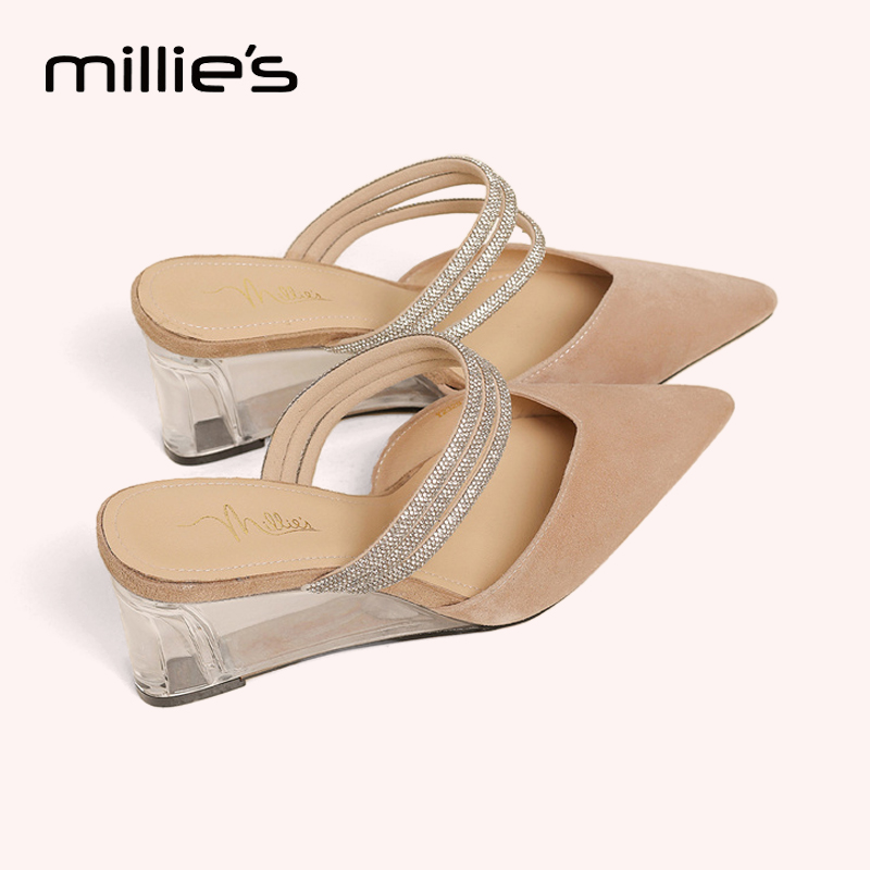 MILLIE'S/妙丽高跟凉鞋女