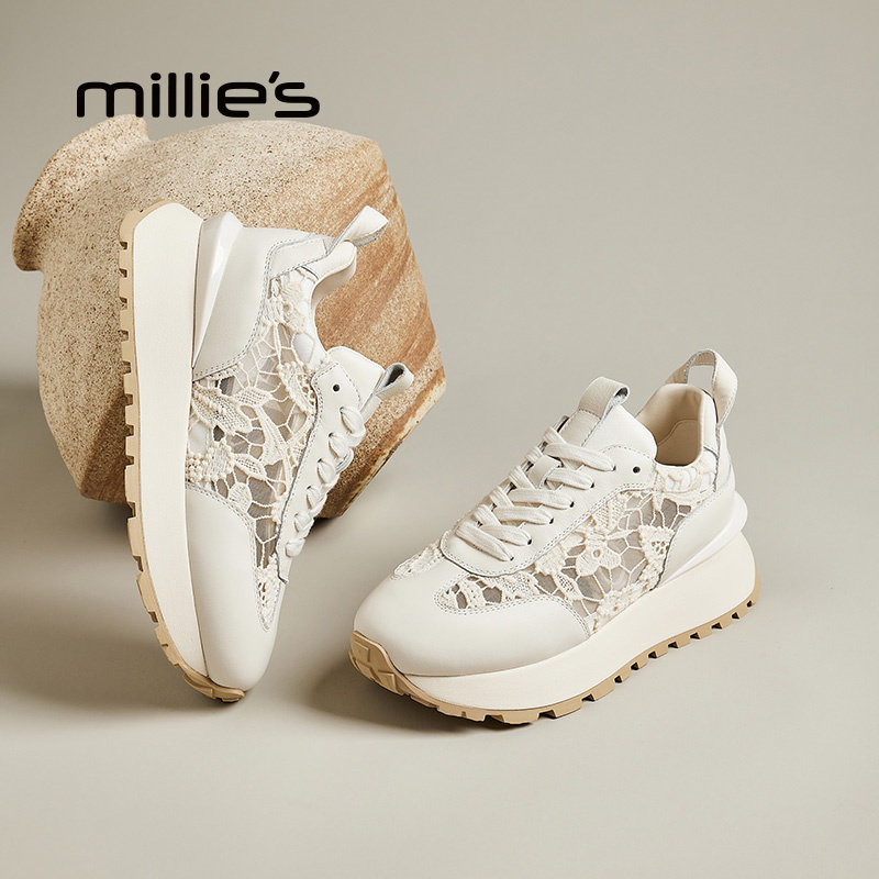 MILLIE'S/妙丽厚底老爹鞋女
