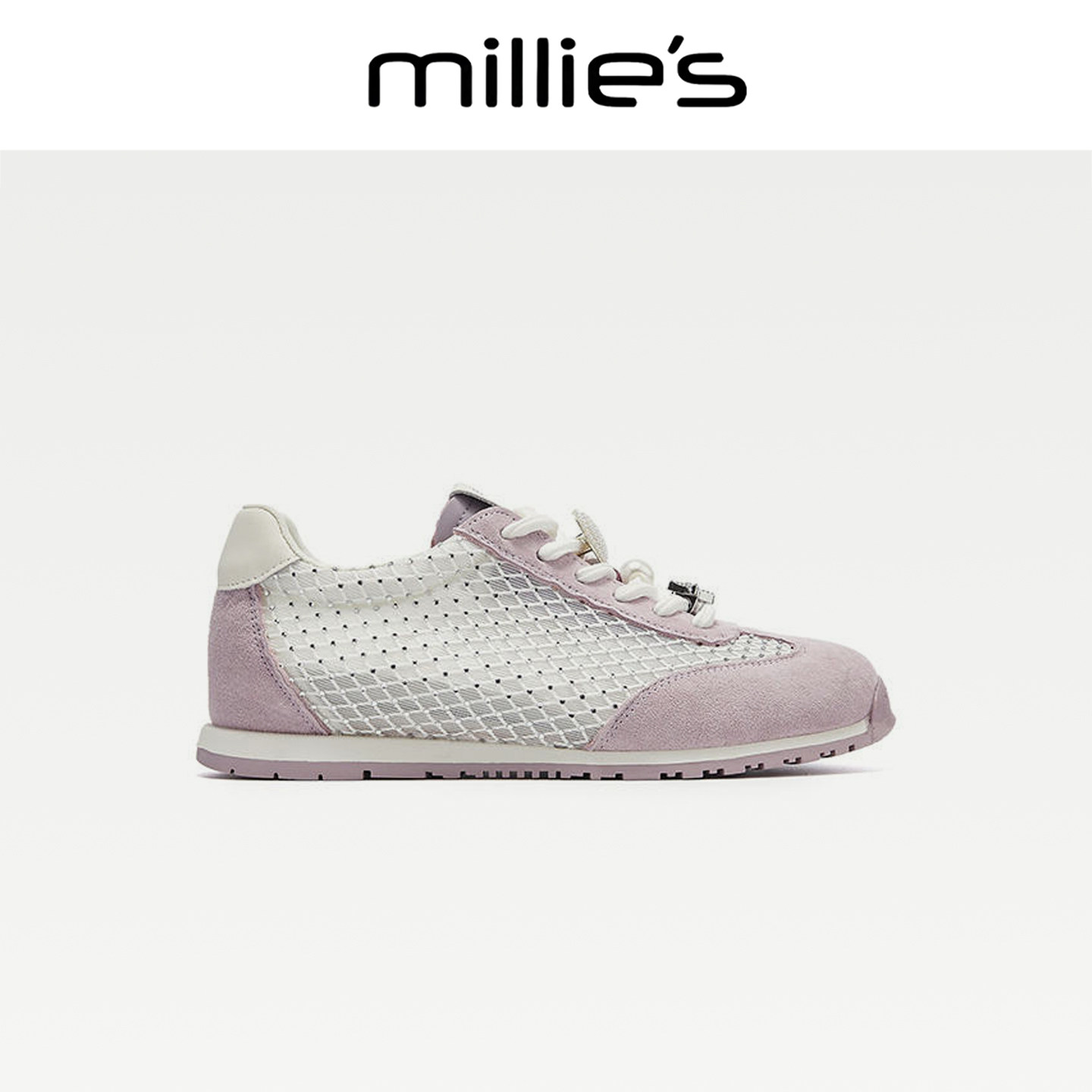 MILLIE'S/妙丽pine系带舒适百搭德训鞋轻便透气运动时尚休闲鞋CZ