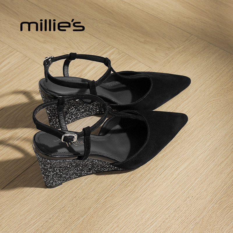 MILLIE'S/妙丽坡跟凉鞋
