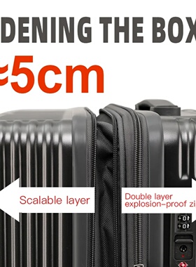 sushimu Suitcase Wide Handle Travel Suitcase Men 20 24 26 C