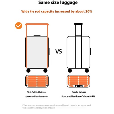 Front Opening Luggage High Quality PC Aluminium Frame Suitc