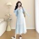 Suspender Clothes Dress Korean New Z77614 Floral Maternity