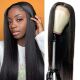 Lace Front Wig Long Pre Black Natural Plucked Straight