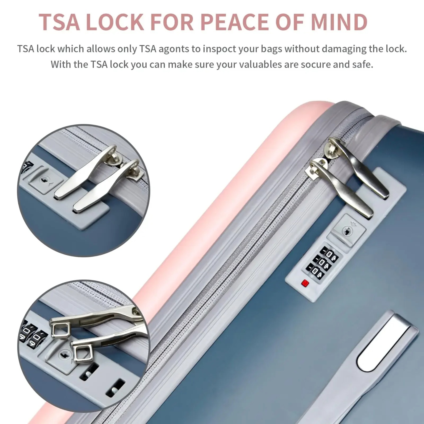 Kid Suitcase Luggage with Spinner Wheels,Large Suitcases wi