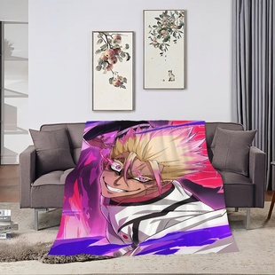 comic anime Flannel warm comfort  soft plush blanket for so