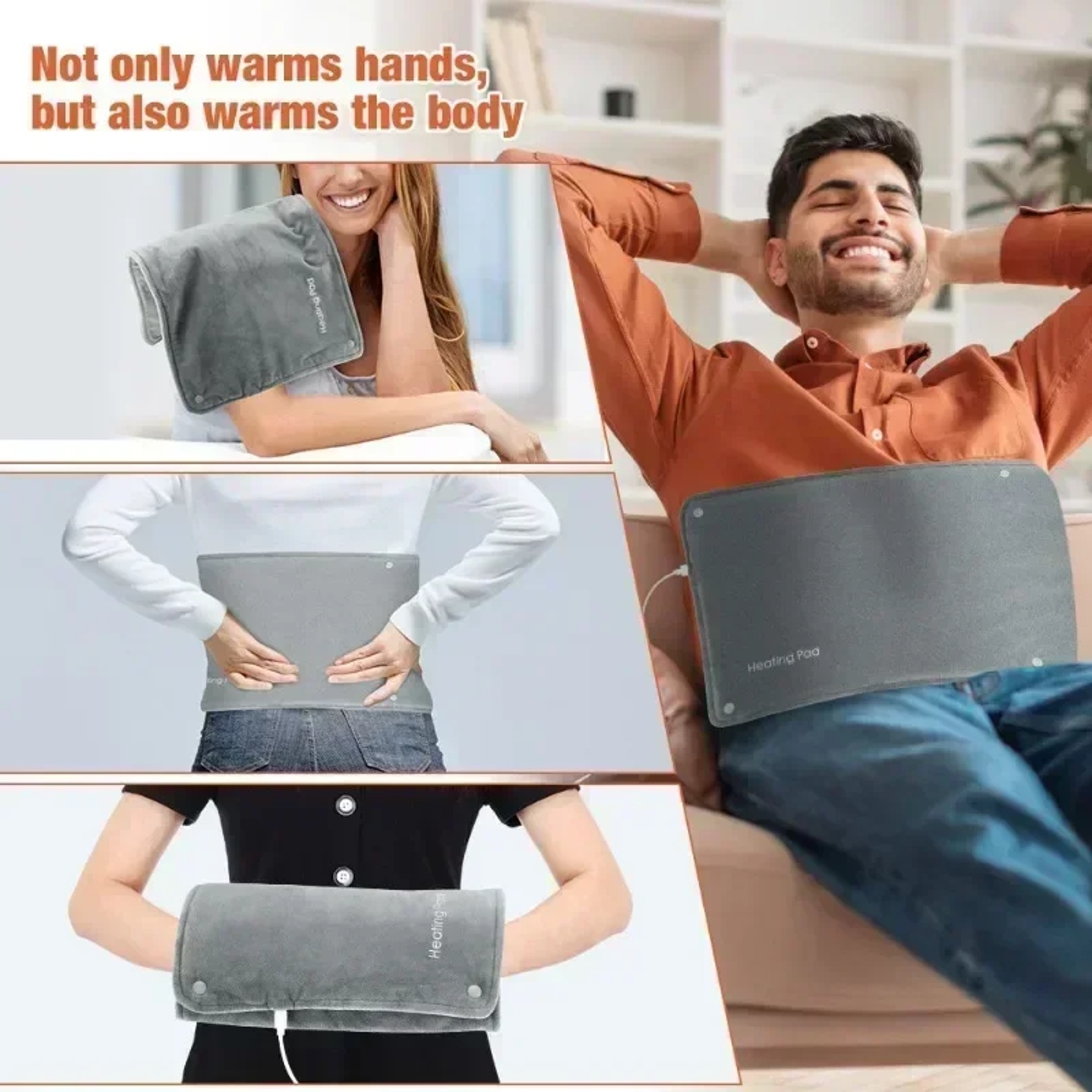 Portable Heating Pad Electric Hands/Feet Warmer Fast Heated