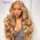 Body Front Honey Lace 13x4 Wave Inch Blonde Brazilian