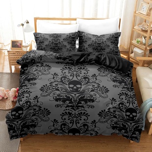 Bedding Sets Supplies Style Set Bed Skull Adults Gothic For