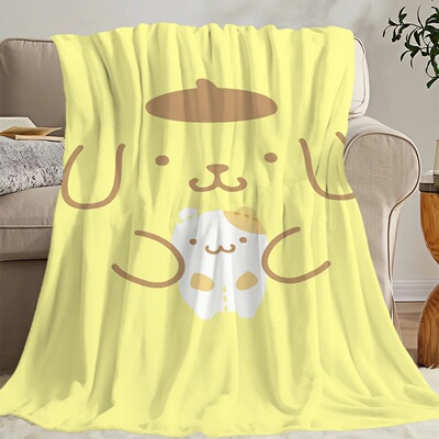 Four DOG seasons warm soft plush blanket Purin for sofa car