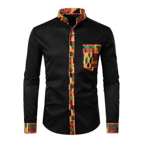 2023 Autumn/winter New Casual Men's Checkered Shirt Splice