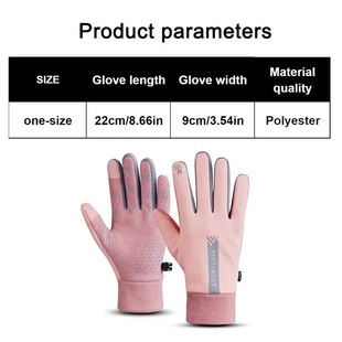 Cycling Bike Thermal Winter Cold Women Fleece Resist Gloves