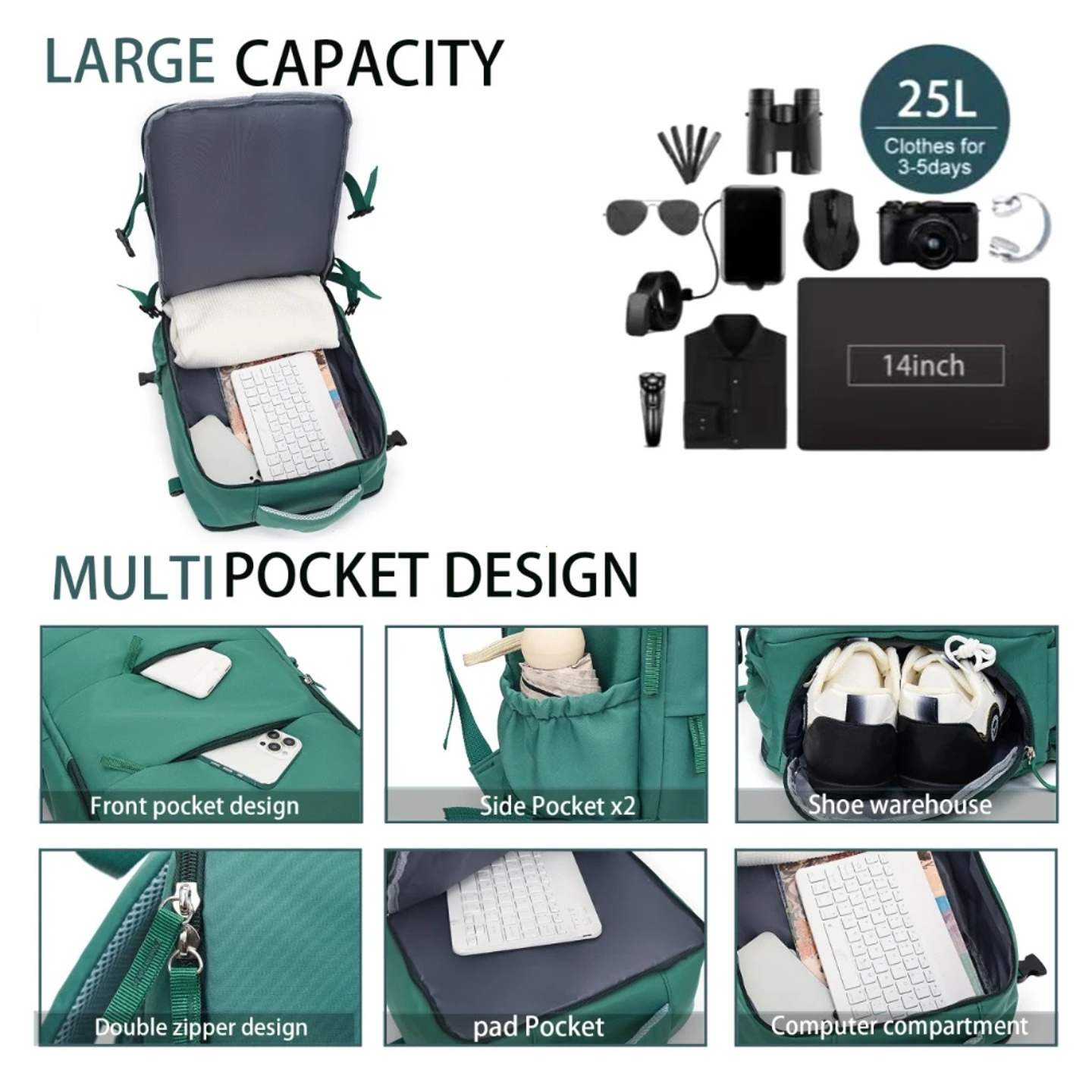 Couples Leisure Lightweight Backpack Travel Backpack Female