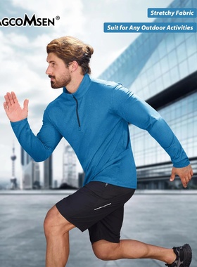 MAGCOMSEN Men's Fleece Pullover Cold Weather Thermal Sweate