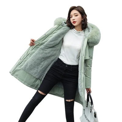 Winter Parka 2024 New Women Jacket Clothes Long Coat Wool L