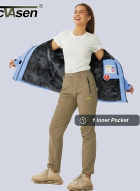 TACVASEN Women Winter Fashion Ski Snowboard Jacket Thermal