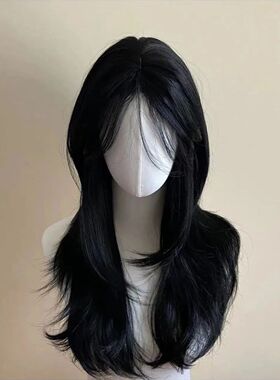 Ashely Black Wig Female Headband Body Wavy Rose Hair Net Mod
