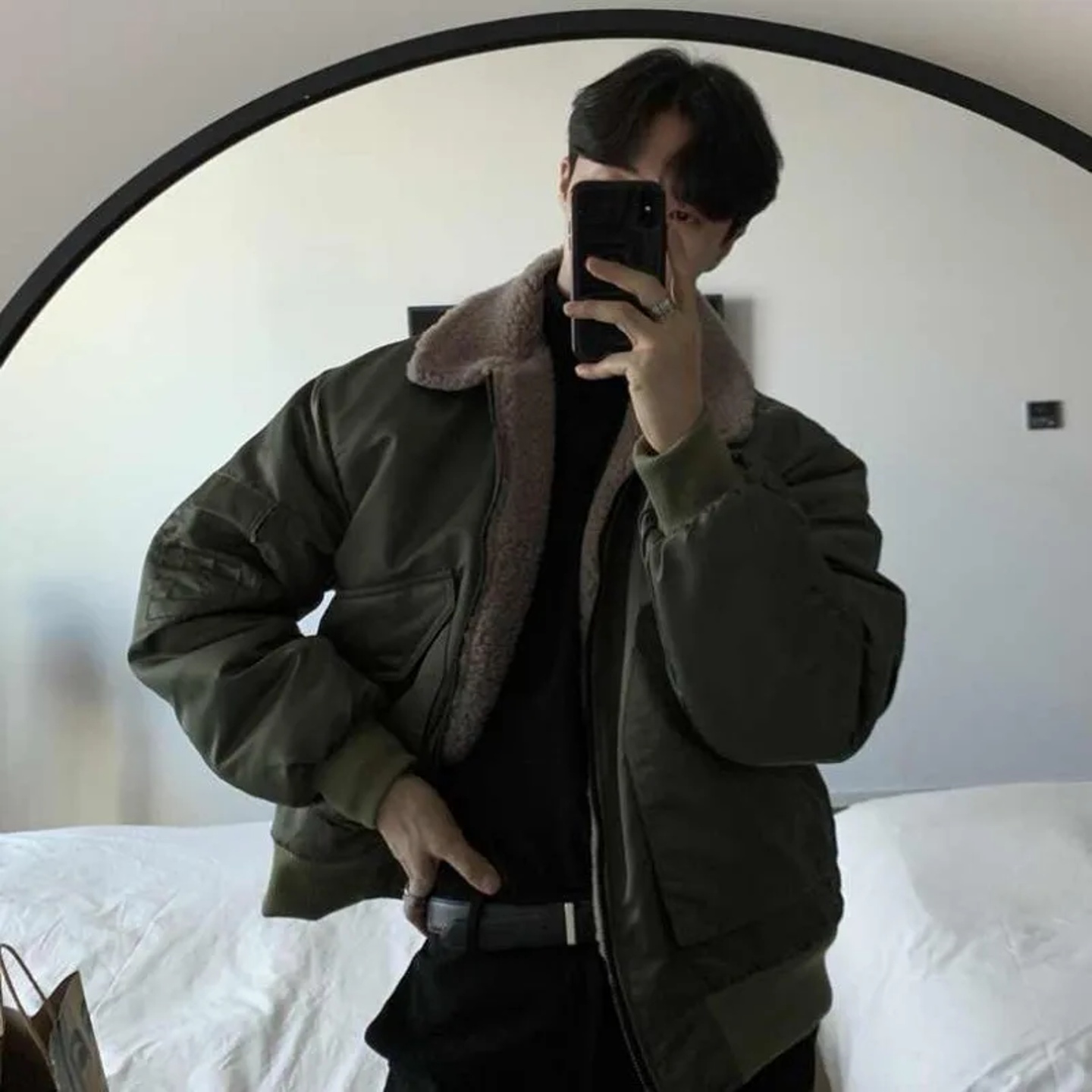 Y2K Fashion New Pilot Lapel Jacket Cotton-padded Jacket Men