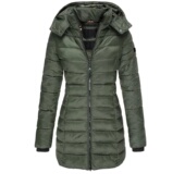 Thicken Zippers Warm Parkas Winter Color Women Solid Coats