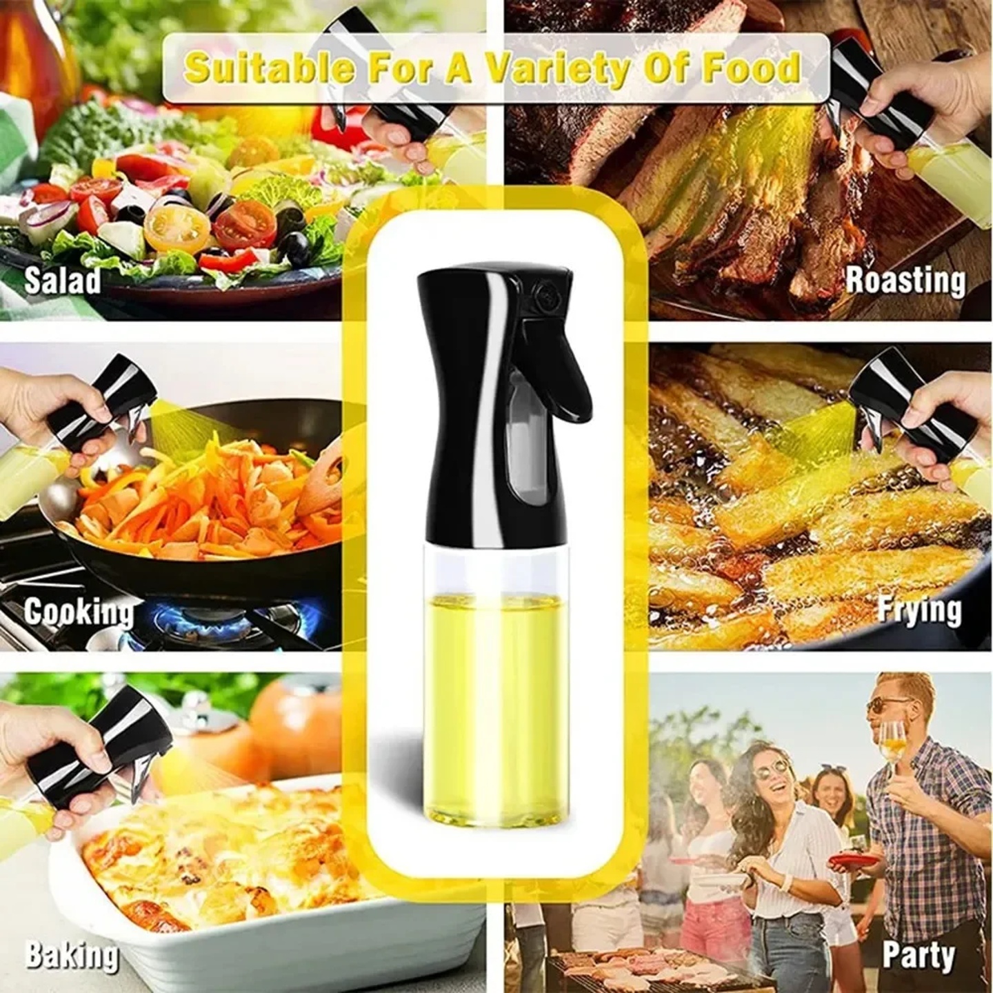 200ml 300ml 500ml Oil Spray Bottle Kitchen Cooking Olive Oi