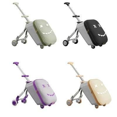 Kids' Travel Trolley Suitcase Mountable on Plane with Spinn