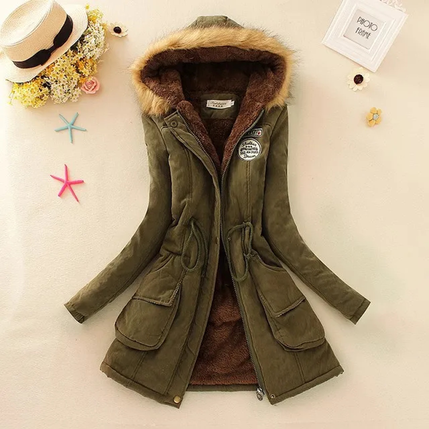 2024 New Autumn Winter Women Cotton Jacket Padded Casual Sl