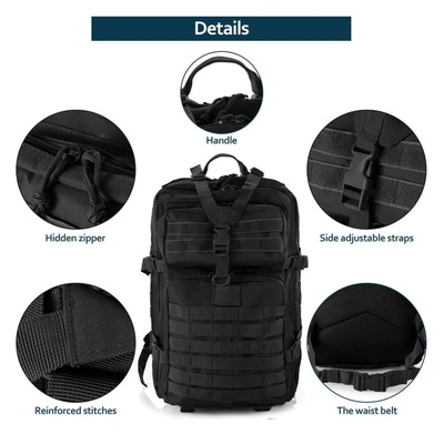 25L/50L Sturdy Nylon Waterproof Tactical Sports Trekking Fi