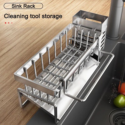 Sink Cleaning Tools Storage Rack Kitchen Multifunctional St