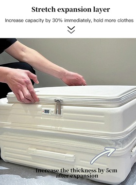 Expandable Hard-Side Trolley Luggage Set with Side Opening