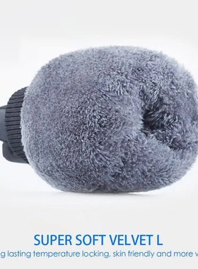 Winter Unisex Snowboard Ski Gloves PU Leather Non-slip Touc