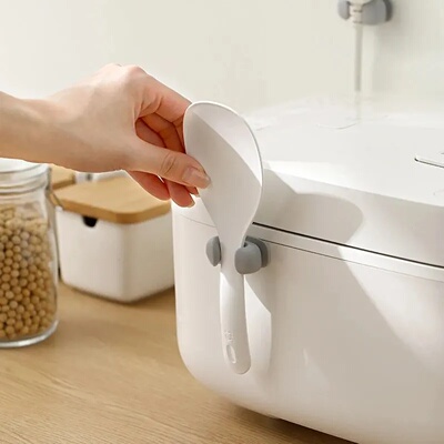 Rice Spoon Holder Silicone Storage Rack, Kitchen Wall-Mount