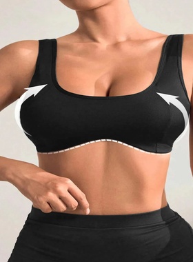 Unique design hot selling U-neck fitness suit, nude double-