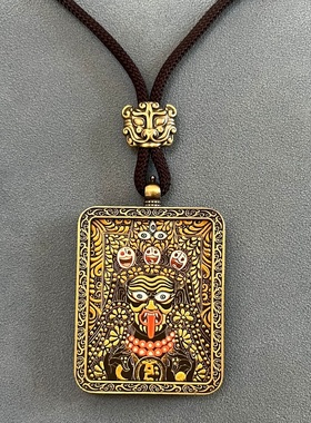 唐卡 手绘扎基拉姆唐卡吊坠牌景区夜市地摊招财配饰纪念品