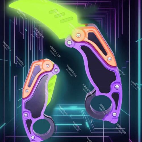 萝卜刀玩具3D重力折叠爪子刀折叠新款速推减压玩具3d打印爪子刀