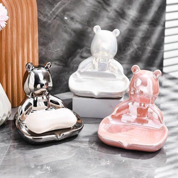 创意好看放皂盒家用档陶瓷厕所洗手台面免打孔沥水香皂盒摆件,家庭/个人清洁工具,皂盒,淘宝优惠券,粉丝福利购,淘宝优惠卷