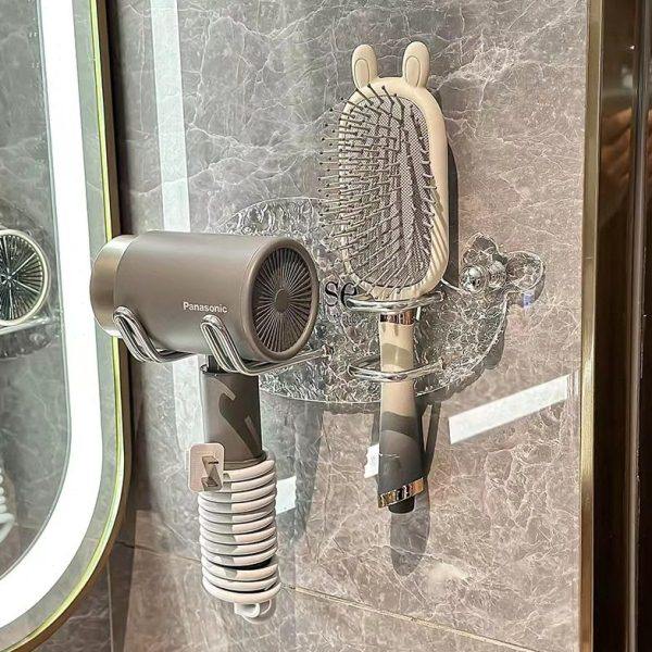 亚克力吹风机支架家用免打孔卫生间浴室置物架壁挂吹风筒收纳架,家庭/个人清洁工具,吹风机置物架,淘宝优惠券,粉丝福利购,淘宝优惠卷