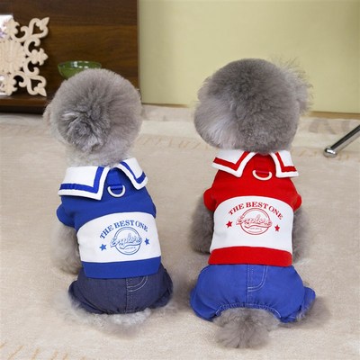 跨境2025新款宠物衣服学院风春夏季薄款防晒防掉毛V猫咪狗狗四脚