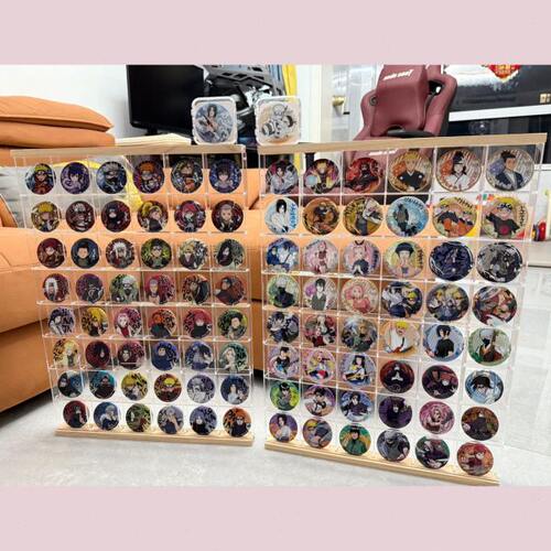 吧唧展示盒收纳架亚克力谷子徽章seria周边同人挂件框防尘展示架